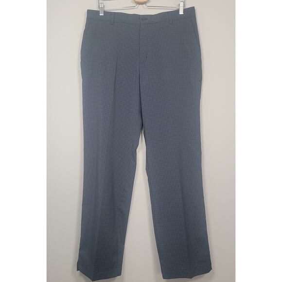 Nike Golf Mens 34x32 Gray Gingham Plaid Dri-FIT Stretch Pants - Picture 1 of 12